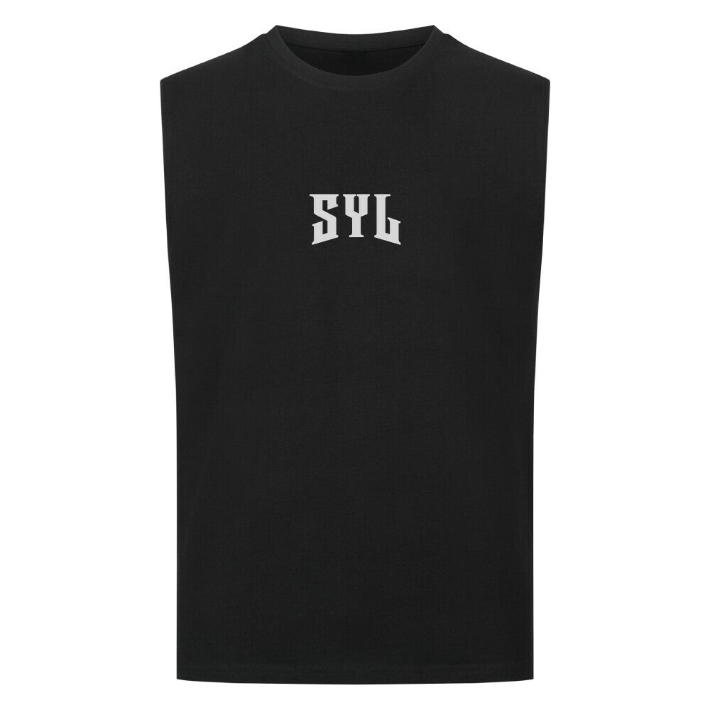 Mazares Racing T-Shirt sleeveless bikelife streetwear Simplify your life SYL Muscleshirt schwarz