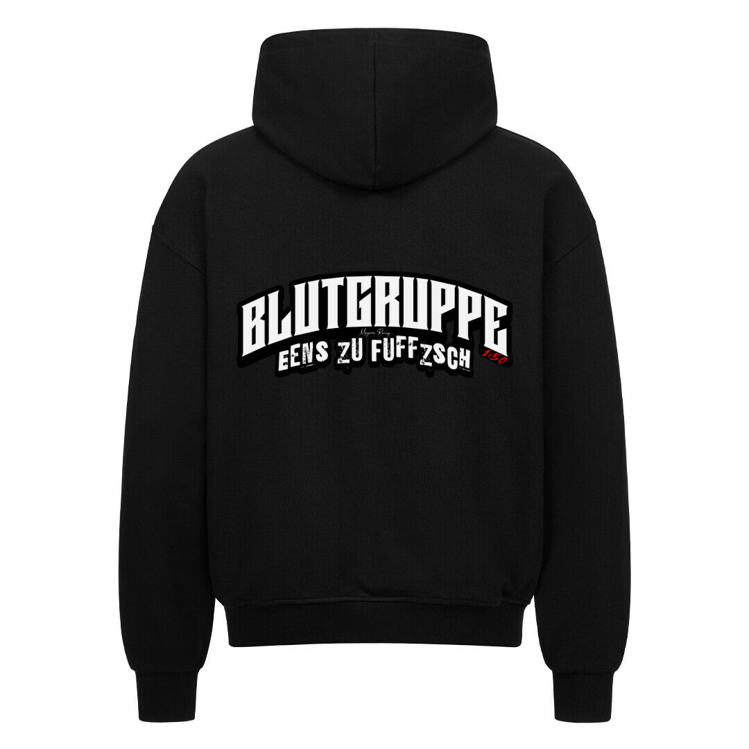 Mazares Racing Zweitakt Blutgruppe 1:50 Zipper Motorrad hoodie moped