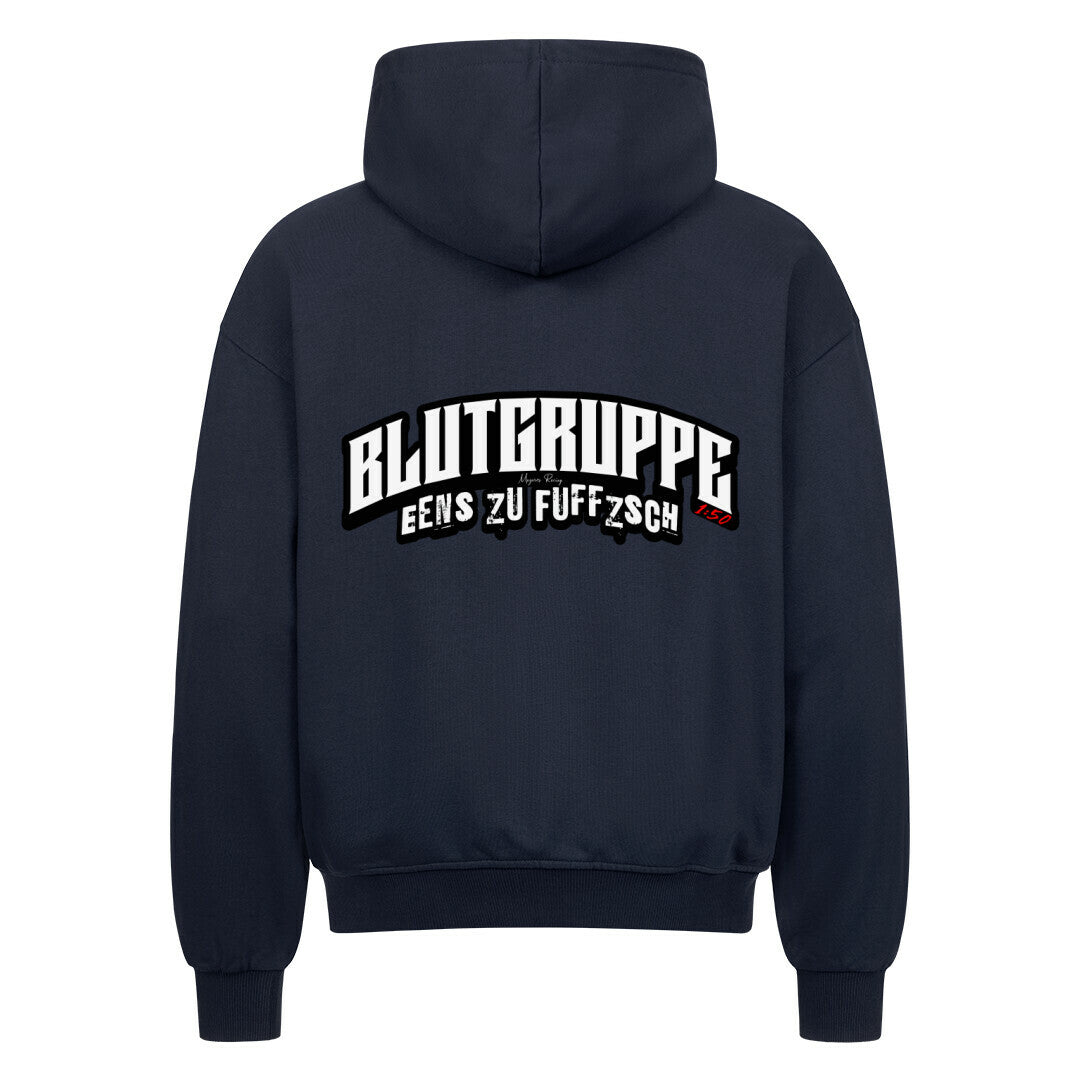 Mazares Racing Zweitakt Blutgruppe 1:50 Zipper Motorrad hoodie moped