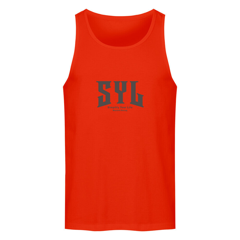 Mazares Racing tanktop SYL Simplify your life streetwear bikerfashion racing rot