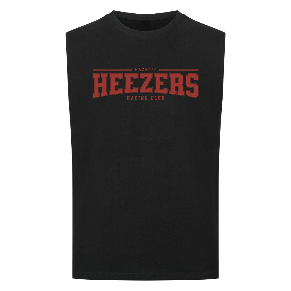 Ärmelloses Oversized Shirt mit Frontprint im College-Design. schwarz