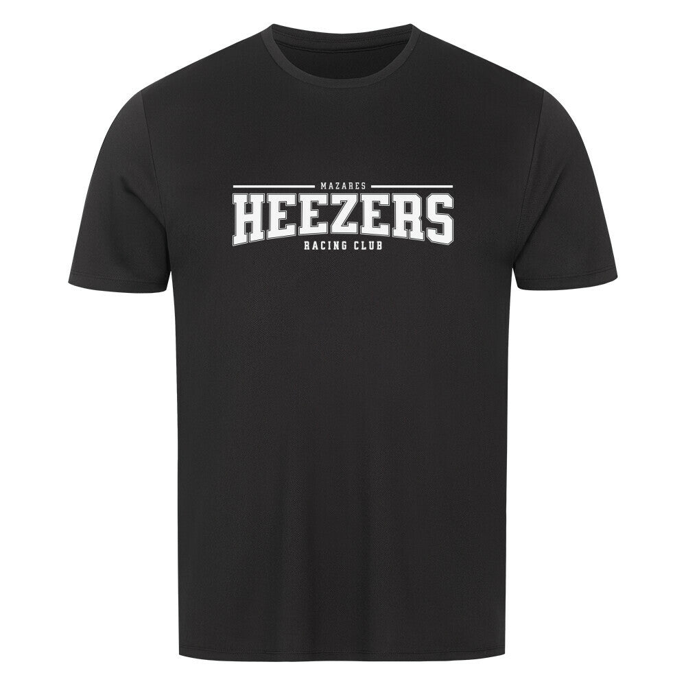 Funktionales Shirt mit sportlicher Silhouette und dezentem HEEZERS Logo. schwarz