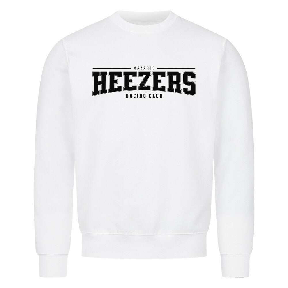Crewneck Sweater mit großem College-Schriftzug auf der Brust. Clean und hochwertig. weiß