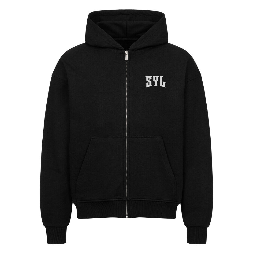 mazares_racing_oversized_Zipper_simplify_your_life_streetwear_bikelifestyle_mode_racing_fashion_minimalistisch schwarz