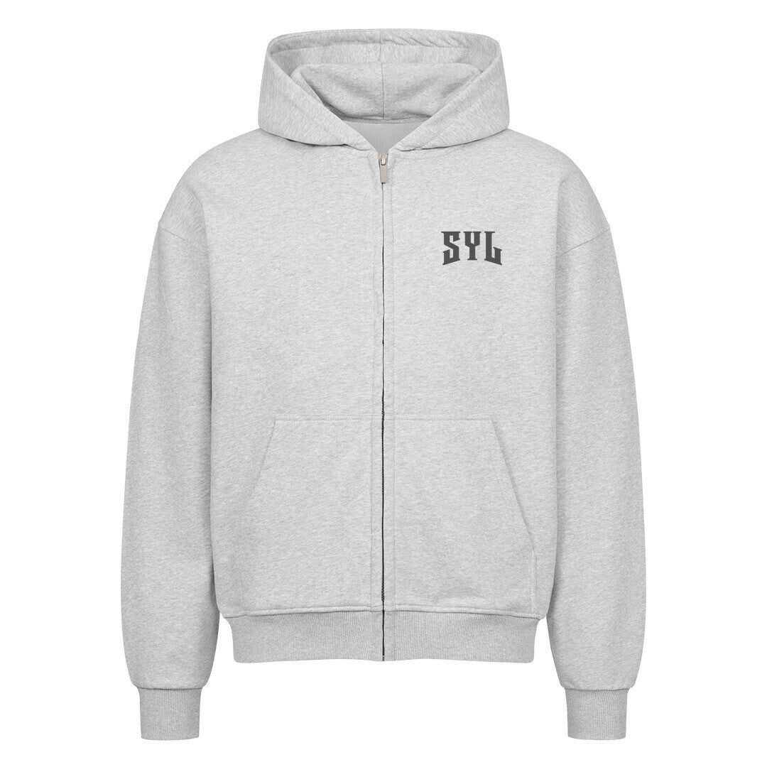 mazares_racing_oversized_Zipper_simplify_your_life_streetwear_bikelifestyle_mode_racing_fashion_minimalistisch grau grey
