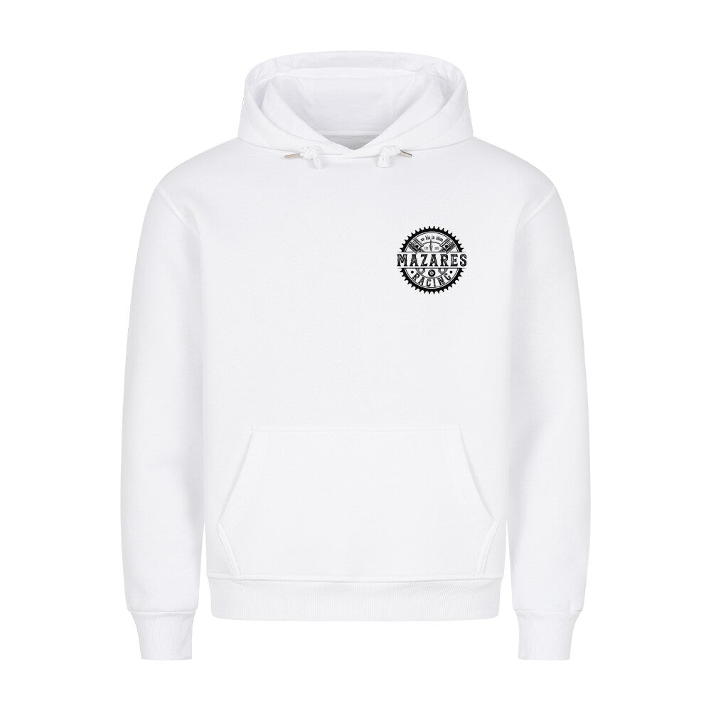 Mazares Racing Ruhe im Kopf Helm auf Classic Motorrad Hoodie
