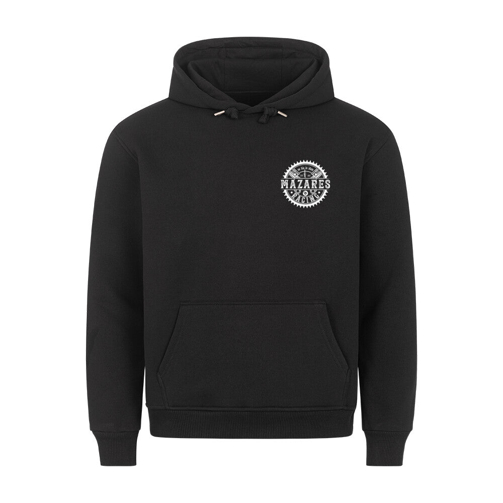 Mazares Racing Ruhe im Kopf Helm auf Classic Motorrad Hoodie