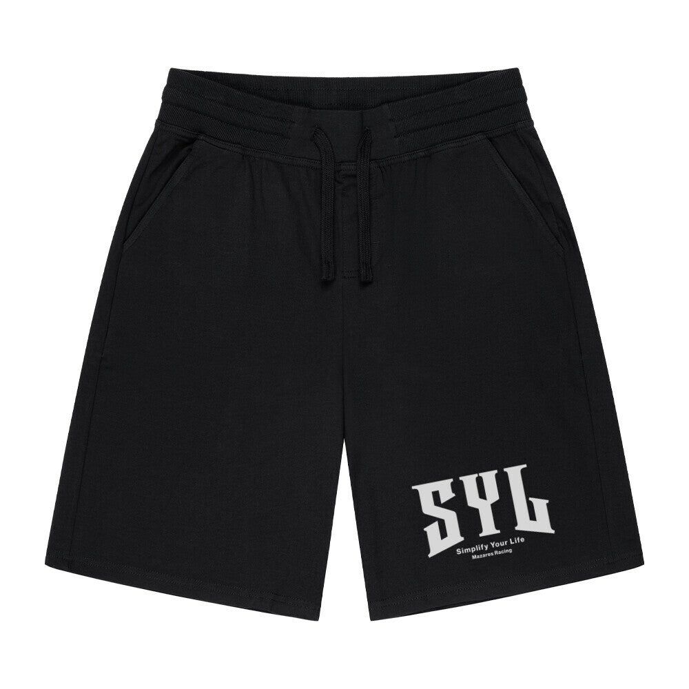 Mazares Racing Shorts schwarz bikelife streetwear kurze Hose Simplify your life  SYL