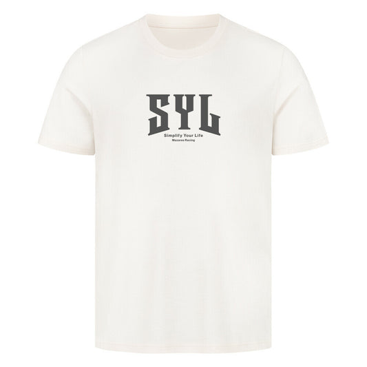Mazares Racing T-Shirt bikelife streetwear Simplify your life SYL natural raw