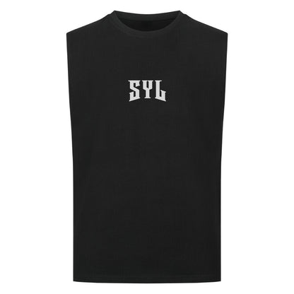 Mazares Racing T-Shirt sleeveless bikelife streetwear Simplify your life SYL Muscleshirt schwarz