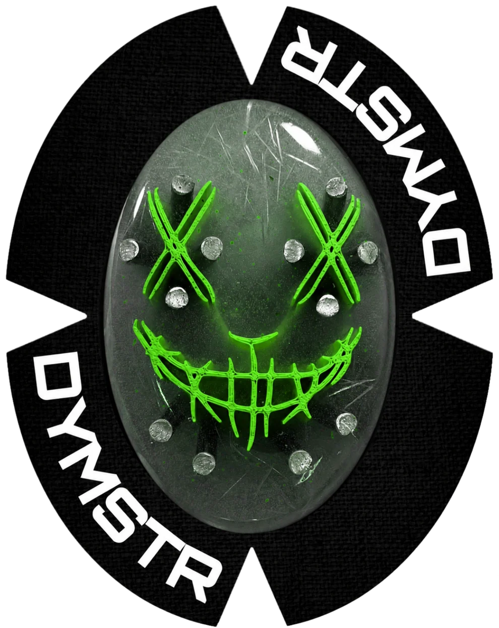 DymoStar Titan Knieschleifer - Joker Face Crystal Clear