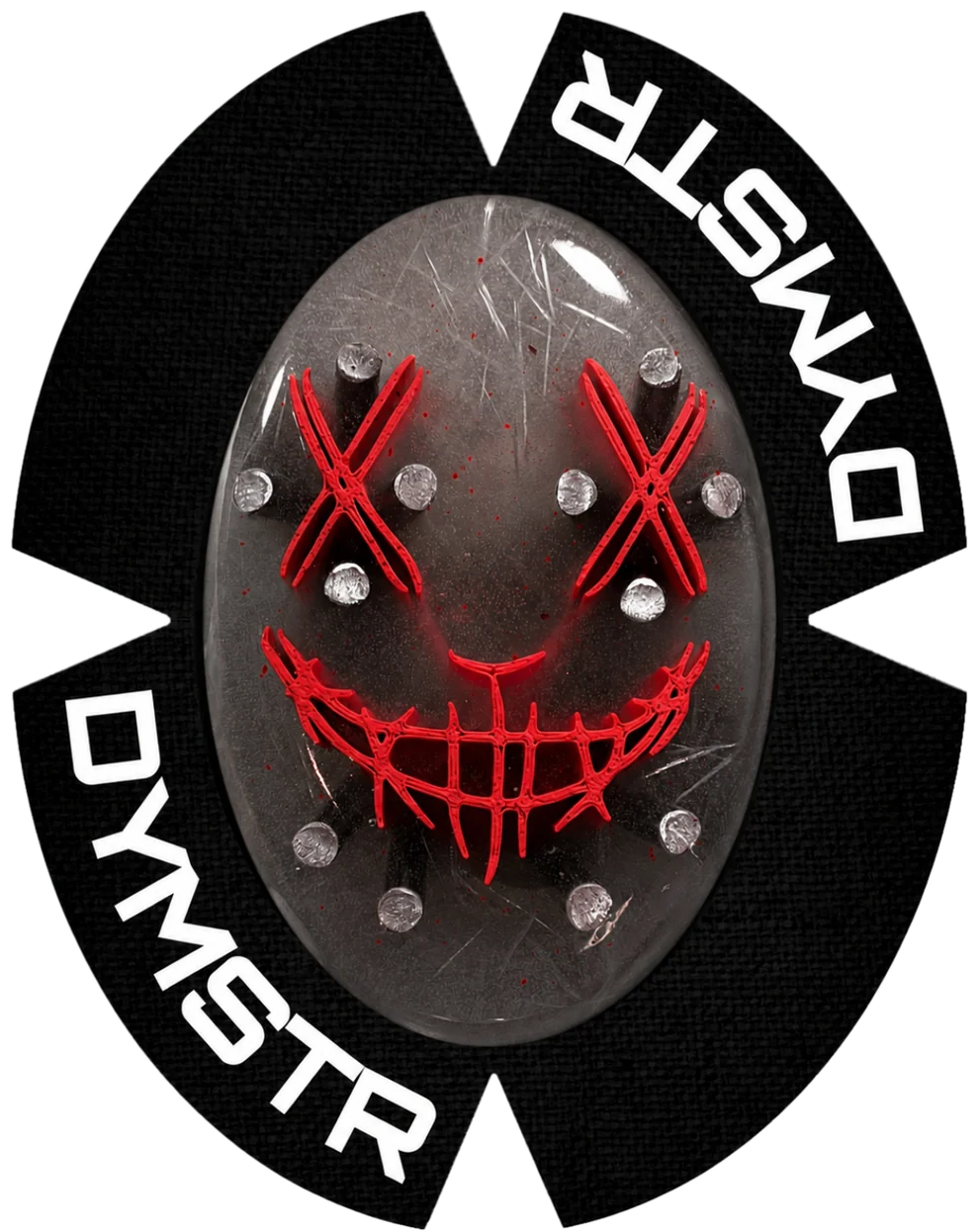 DymoStar Titan Knieschleifer - Joker Face Crystal Clear
