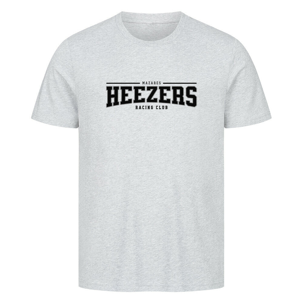 Klassisches Herren-Shirt mit College-Schriftzug, cleanes Design in Schwarz, Weiß oder Grau. heather grey