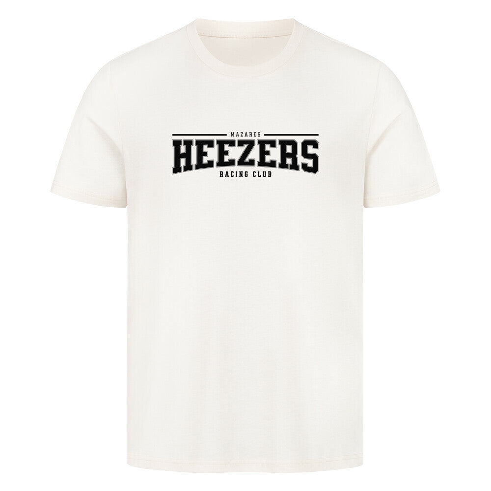 Klassisches Herren-Shirt mit College-Schriftzug, cleanes Design in Schwarz, Weiß oder Grau. natural raw