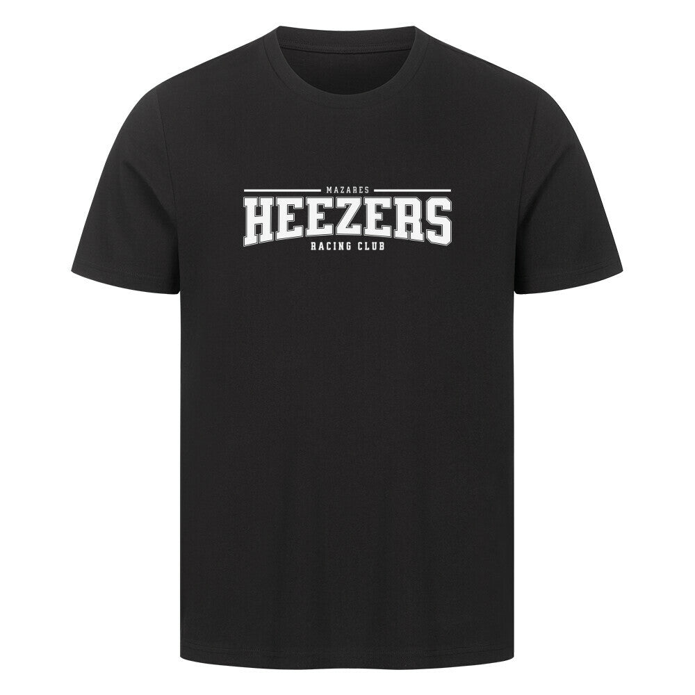 Klassisches Herren-Shirt mit College-Schriftzug, cleanes Design in Schwarz, Weiß oder Grau. schwarz