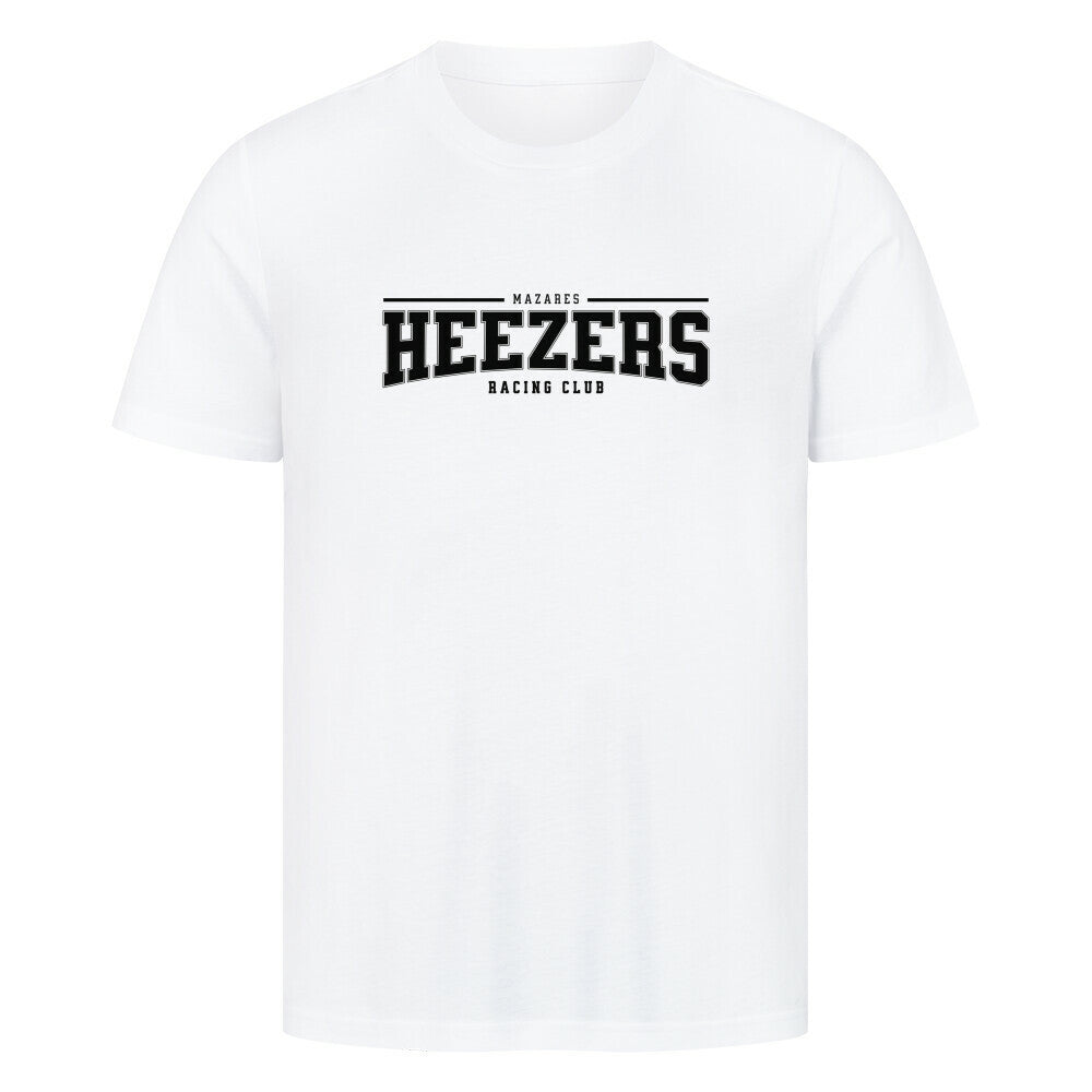 Klassisches Herren-Shirt mit College-Schriftzug, cleanes Design in Schwarz, Weiß oder Grau. weiß