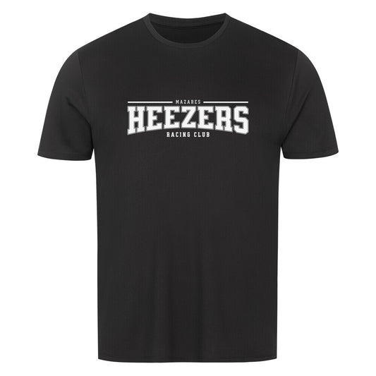 Funktionales Shirt mit sportlicher Silhouette und dezentem HEEZERS Logo. schwarz