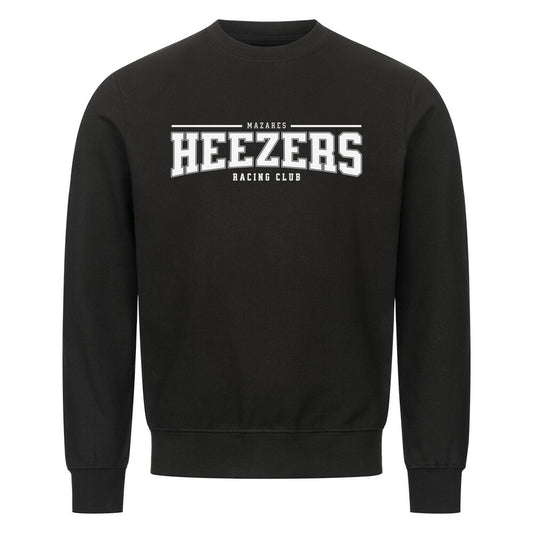 Crewneck Sweater mit großem College-Schriftzug auf der Brust. Clean und hochwertig. schwarz