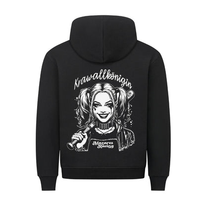 Krawallkönigin Classic Hoodie Damen Motorrad Kleidung schwarz