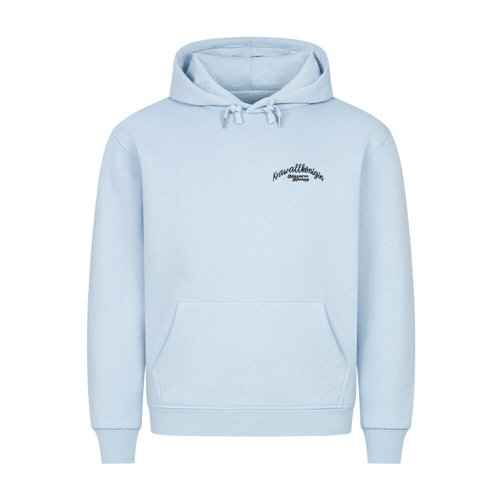 Krawallkönigin Classic Hoodie Damen Motorrad Kleidung babyblau