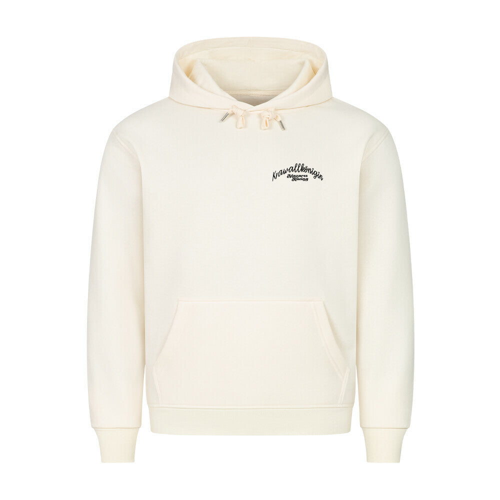 Krawallkönigin Classic Hoodie Damen Motorrad Kleidung beige
