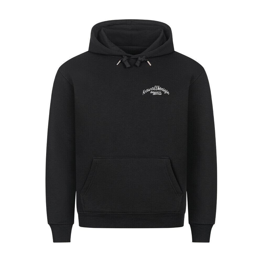 Krawallkönigin Classic Hoodie Damen Motorrad Kleidung schwarz