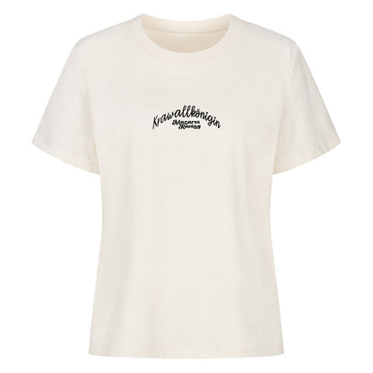 Krawallkönigin Damen Shirt Motorrad Streetwear Mazares Racing natural