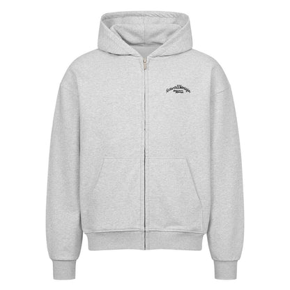 Krawallkönigin Zipper Hoodie Damen Motorrad Streetwear heather grey