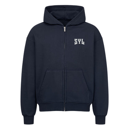 mazares_racing_oversized_Zipper_simplify_your_life_streetwear_bikelifestyle_mode_racing_fashion_minimalistisch blau navy