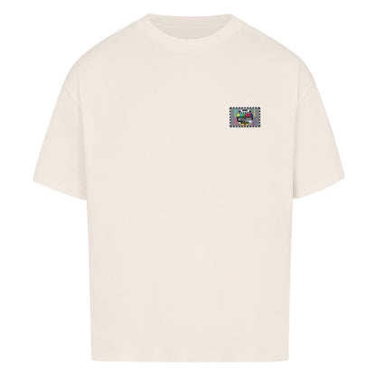 STÖRFAKTOR Oversized Motorrad T-Shirt in Natural Raw mit dezentem Brustprint. Schweres Baumwollshirt für Motorradfahrer mit lockerer Passform und hochwertiger Verarbeitung.